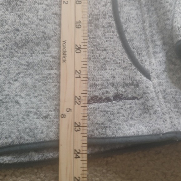 Eddie Bauer Womens Fleece Jacket Full Zip Gray Heathered Size M Cozy Outerwear - Picture 4 of 6